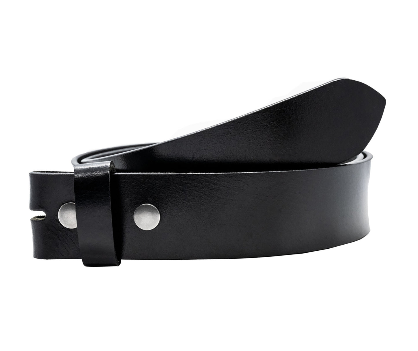 Full Grain Buffalo Solid Leather Belt - Black - TBS3102-001