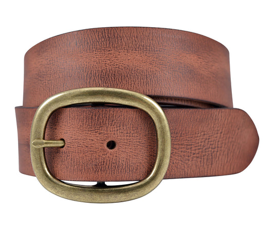 Vintage Full Grain Buffalo Leather Belt - Tan - TBS4215-250