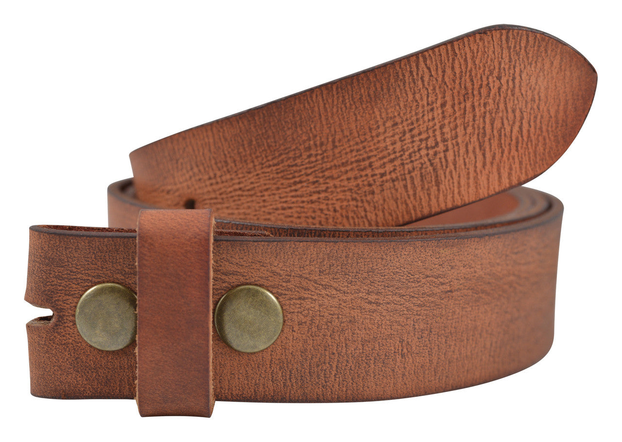 Vintage Full Grain Buffalo Leather Belt - Tan - TBS4220-250