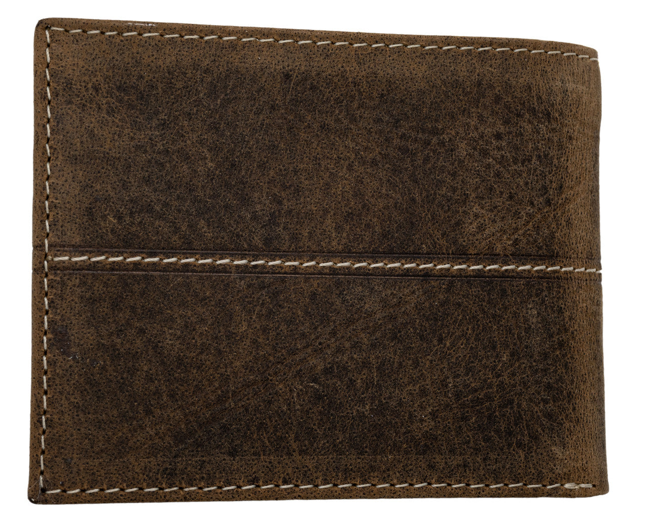 John Deere Distressed Leather Pass Case BiFold Wallet - Tan - 4096000-210
