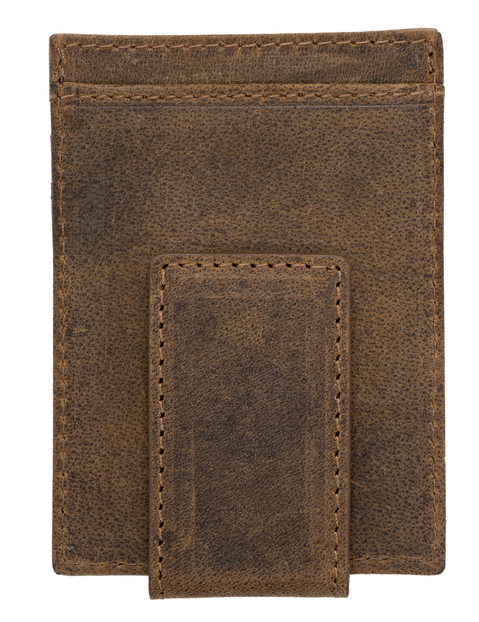 John Deere Genuine Leather Magnetic Money Clip - Brown - 4105000-200