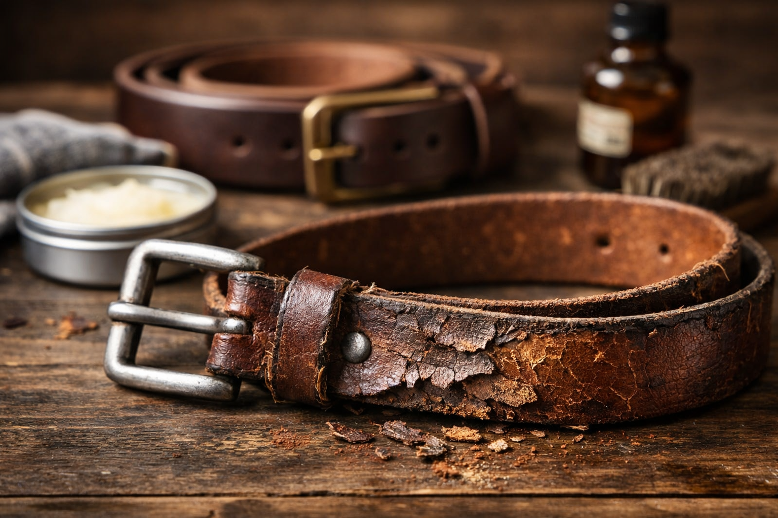Why Leather Belts Crack and Peel (And How to Prevent It)