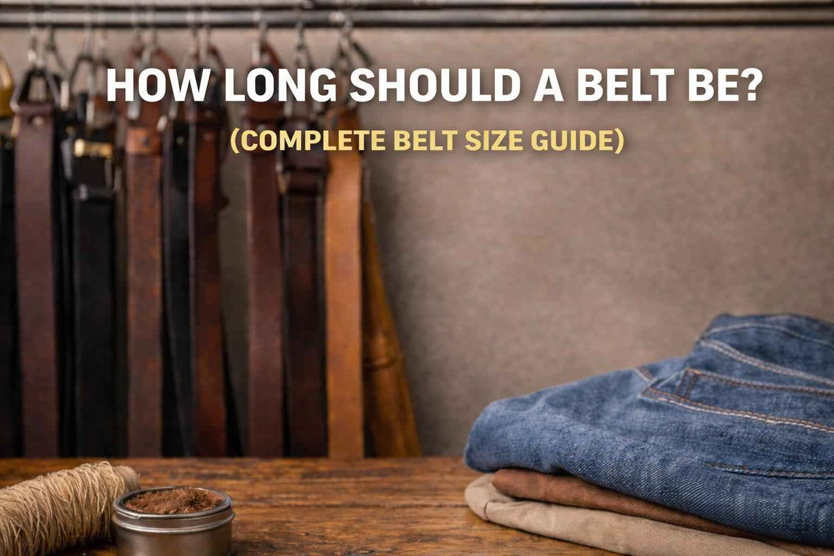 How Long Should a Belt Be? (Complete Belt Size Guide) - TheBeltShoppe.com