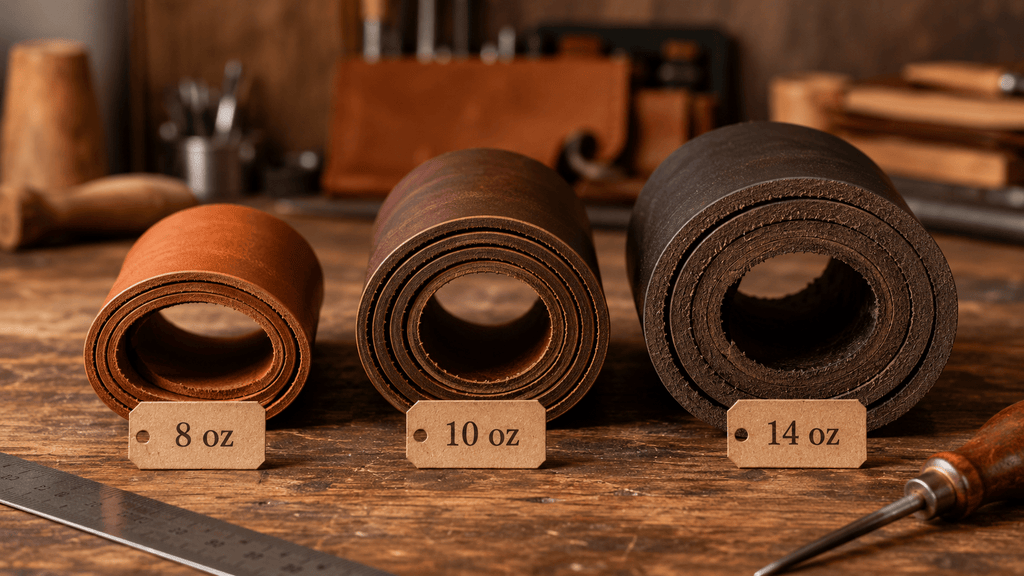 Leather Belt Thickness Guide: What 8 oz, 10 oz, 12 oz, and 14 oz Really Mean - TheBeltShoppe.com