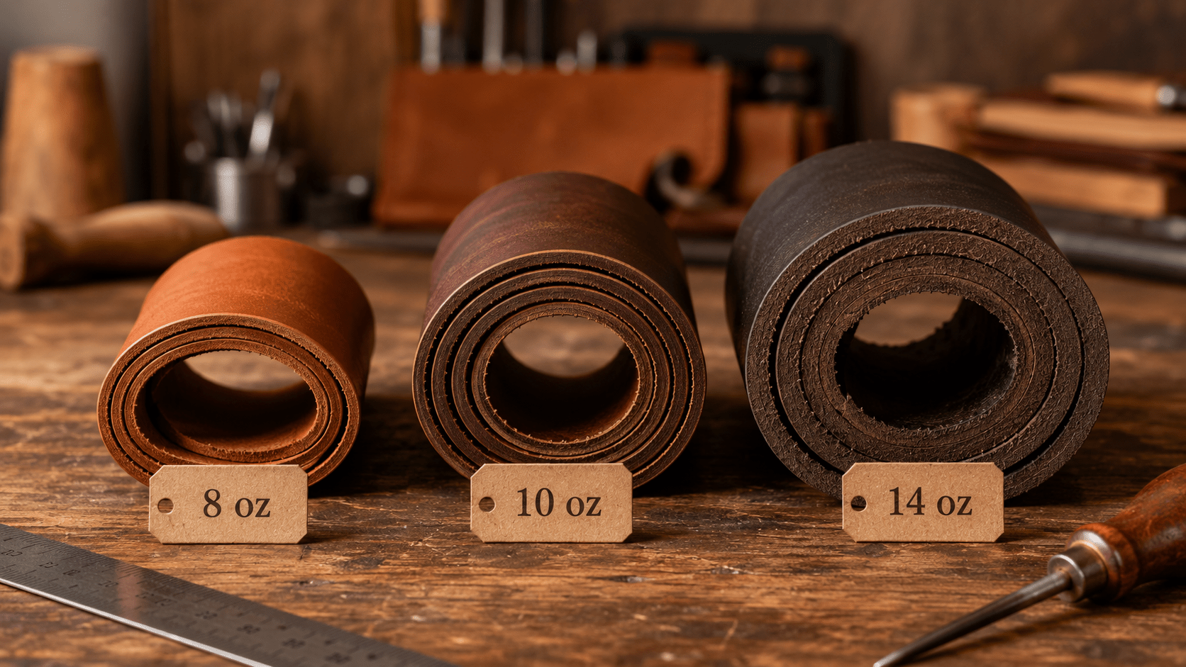 Leather Belt Thickness Guide: What 8 oz, 10 oz, 12 oz, and 14 oz Really Mean - TheBeltShoppe.com
