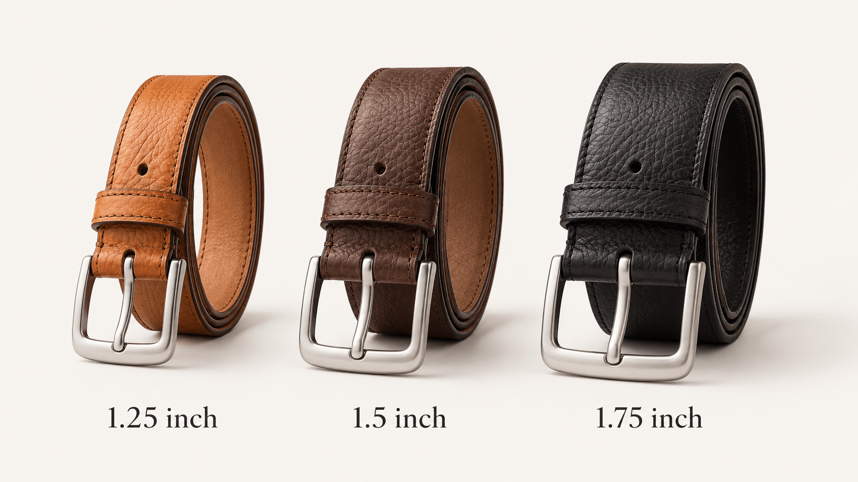 Men’s Belt Width Guide: 1.25 vs. 1.5 vs. 1.75 Inch Leather Belts - TheBeltShoppe.com