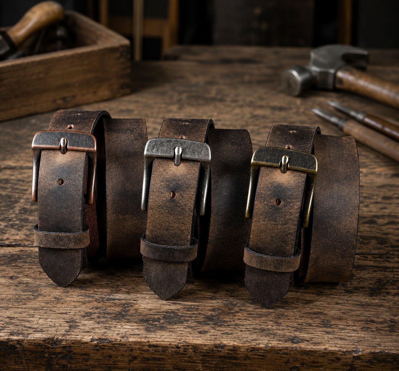 Crazy Horse Leather Belts - TheBeltShoppe.com