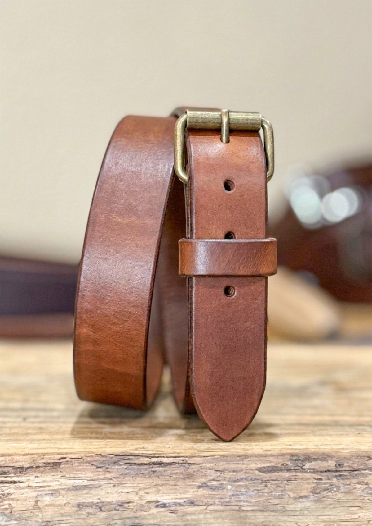 1.5" Russet Harness Leather Belt – 13–14oz Extra Thick Full Grain - TheBeltShoppe.com