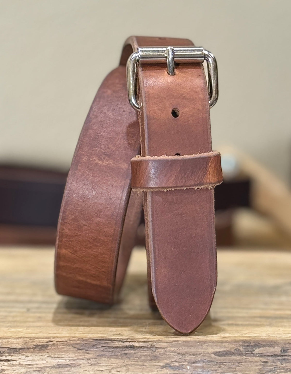 1.5" Russet Harness Leather Belt – 13–14oz Extra Thick Full Grain - TheBeltShoppe.com