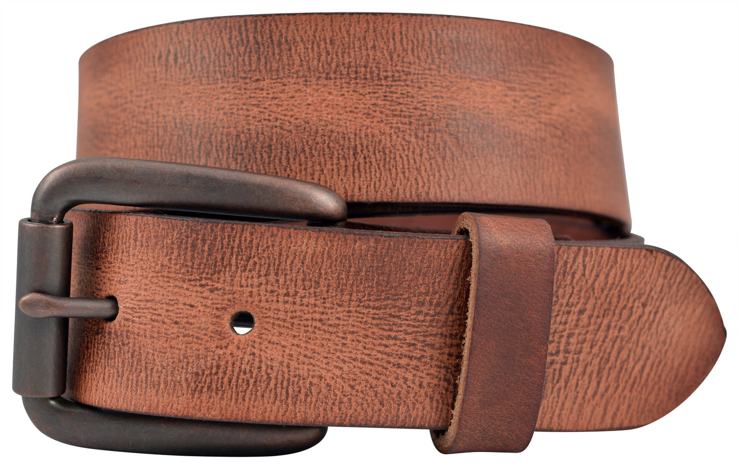 Vintage Full Grain Buffalo Leather Belt - Tan - TBS4230-250
