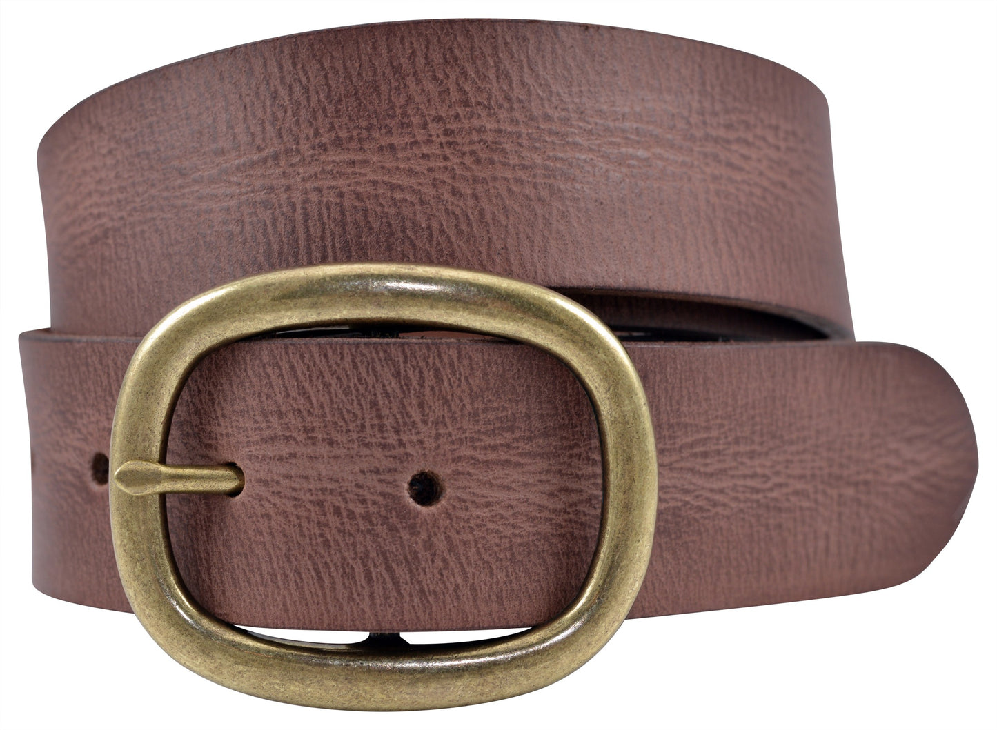 Vintage Full Grain Buffalo Leather Belt - Brown - TBS4115-200