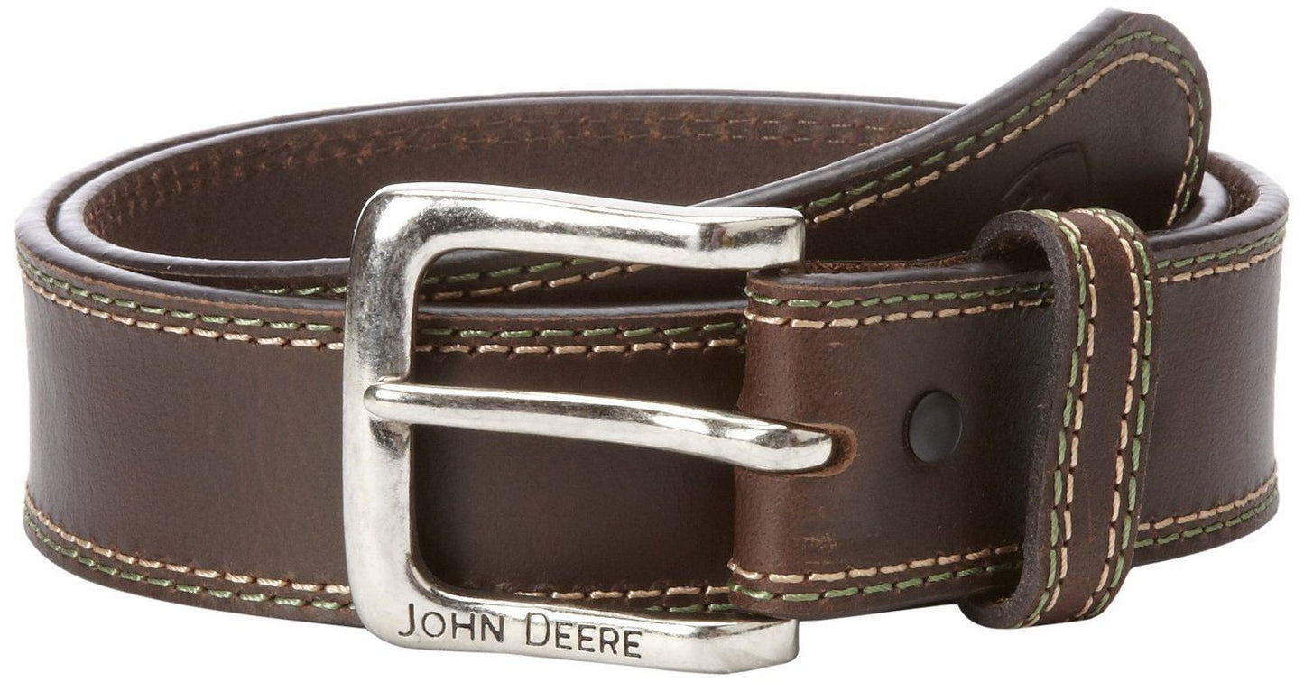 John Deere Buffalo Bridle Leather Belt - Brown - 4509500-200
