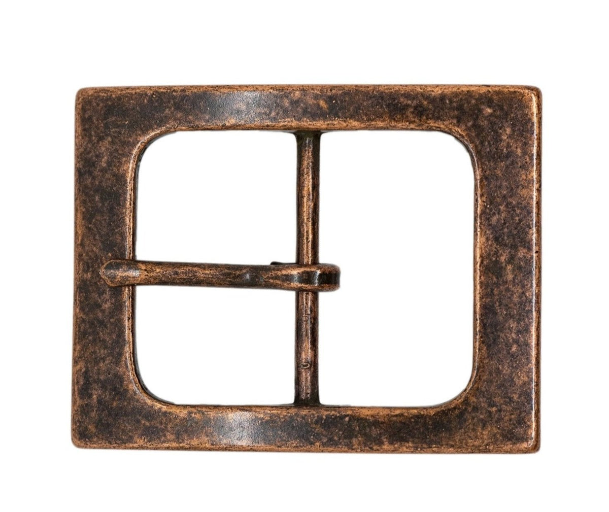 TBS-P5005 - Bronze Finish Rectangular Center Bar Buckle for 1 1/2" Belts