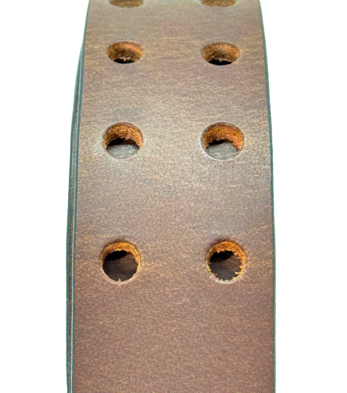 Brown Double Prong Leather Belt, Full Grain Buffalo - 1.5" - TheBeltShoppe.com