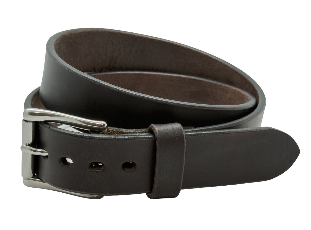 English Bridle Leather Belt – 1.5” – 12/13oz Full Grain - 4 Colors - TheBeltShoppe.com