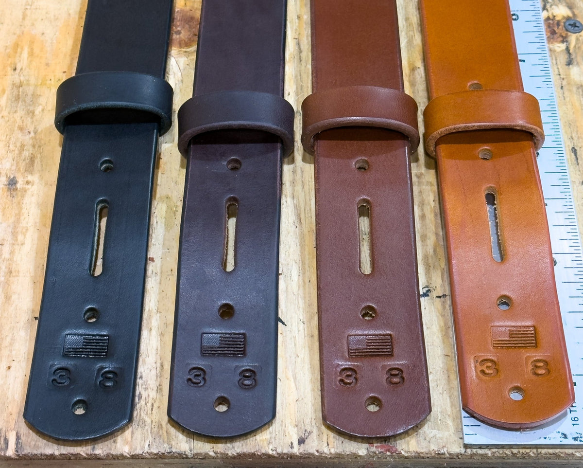 English Bridle Leather Belt – 1.5” – 12/13oz Full Grain - 4 Colors - TheBeltShoppe.com