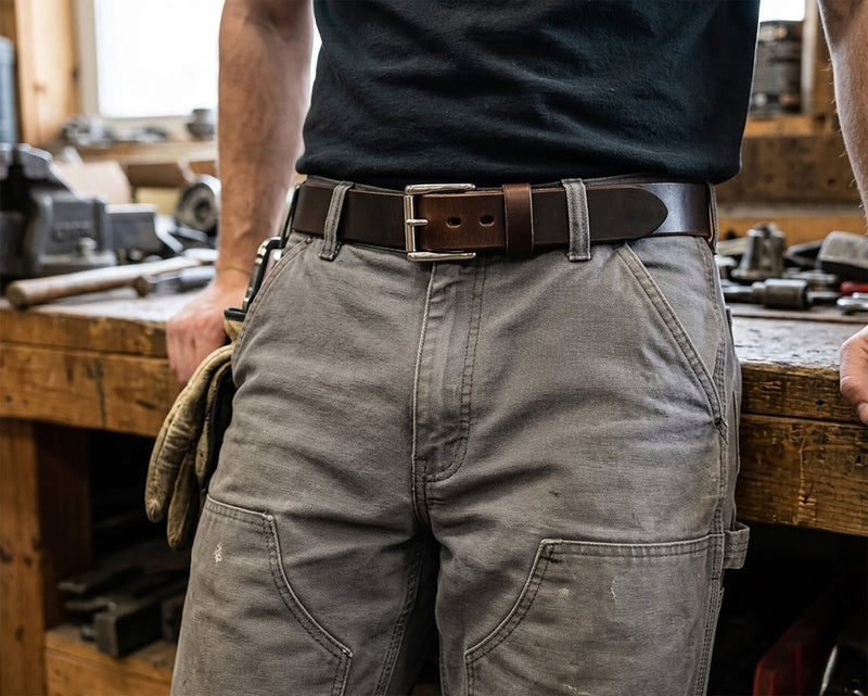 English Bridle Leather Belt – 1.5” – 12/13oz Full Grain - 4 Colors - TheBeltShoppe.com