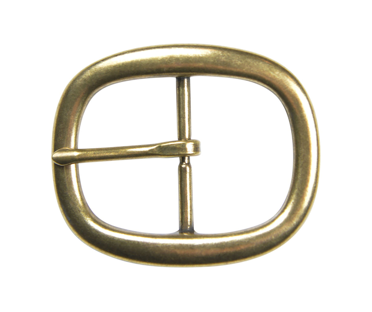 Oval Center Bar Belt Buckle - Fits 1 - 1/2" Belts - TheBeltShoppe.com