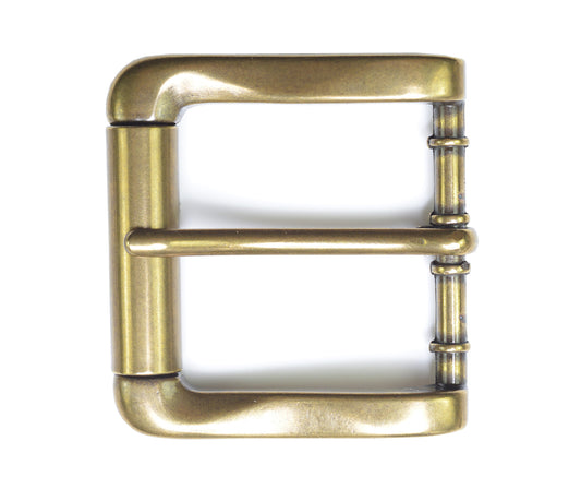 TBS-P4317 - Brass Roller Buckle for 1 1/2" Belts