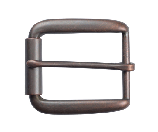 TBS-P4767 - Antique Copper Elongated Roller Buckle for 1.5" or 38mm Belts