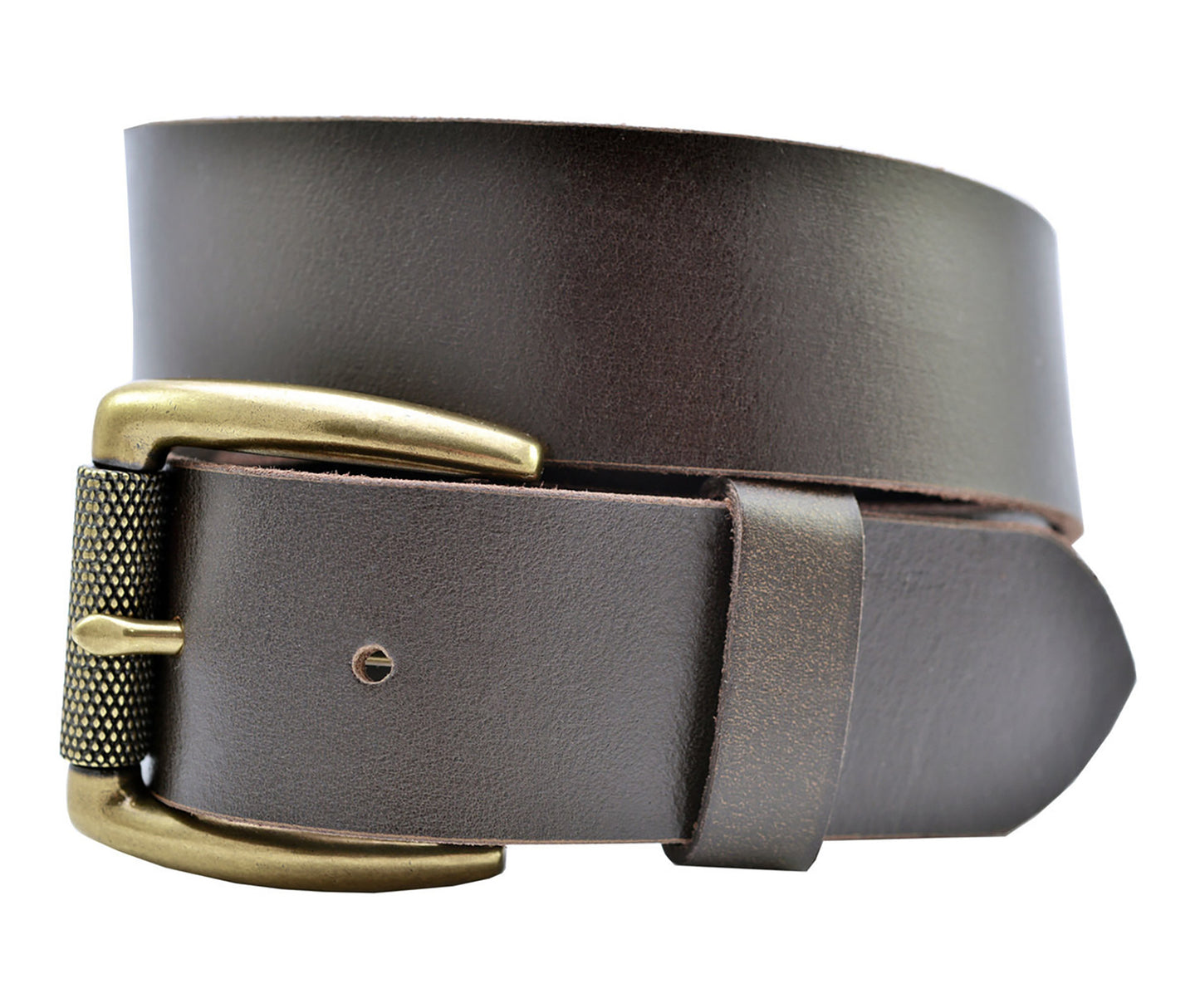 Full Grain Solid Cowhide Leather Belt - Brown - TBS3200-200