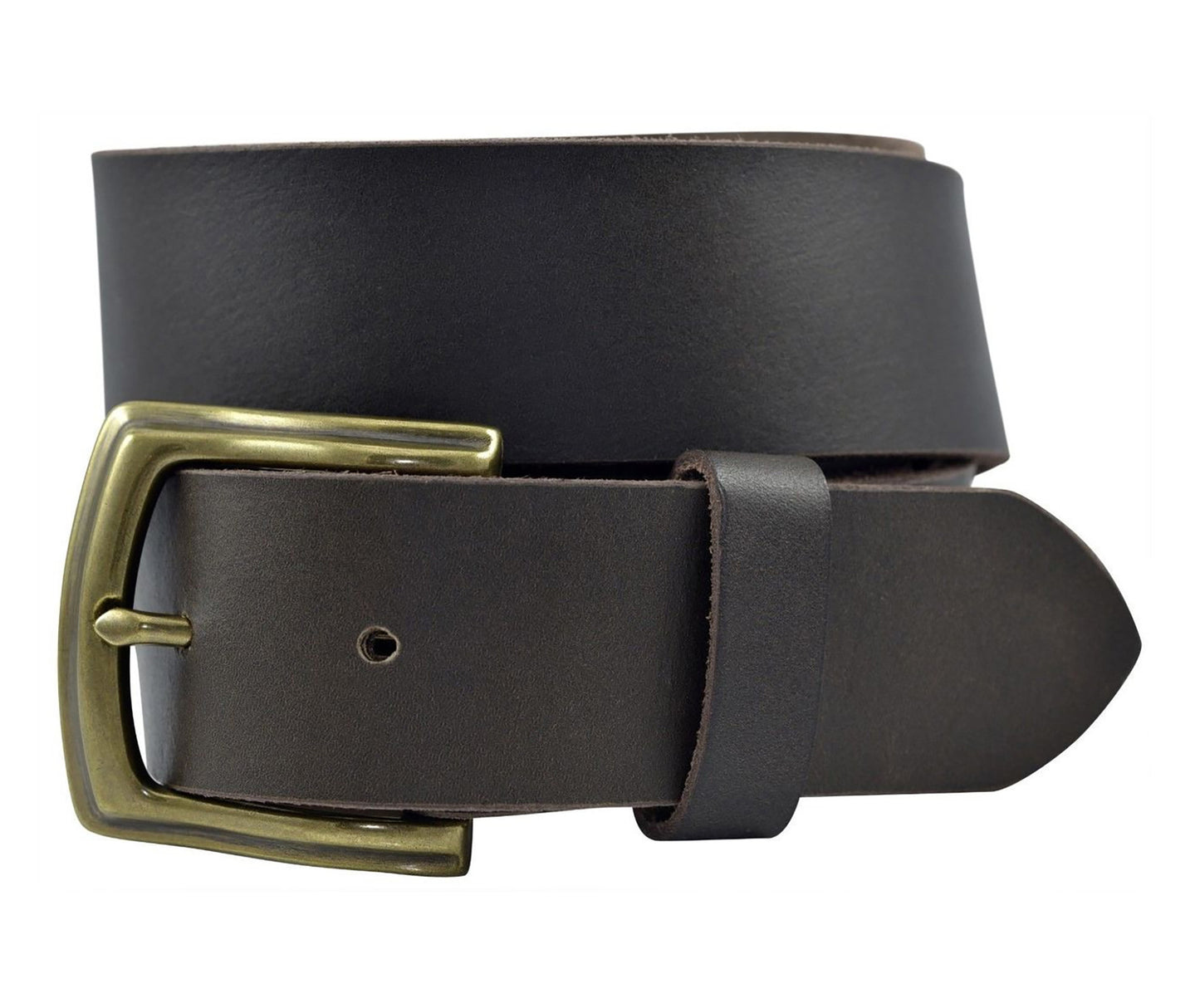Full Grain Solid Cowhide Leather Belt - Brown - TBS3260-200