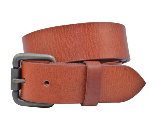 Full Grain Buffalo Leather Belt - Tan - TBS3402-250