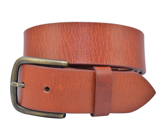 Full Grain Buffalo Leather Belt - Tan - TBS3404-250