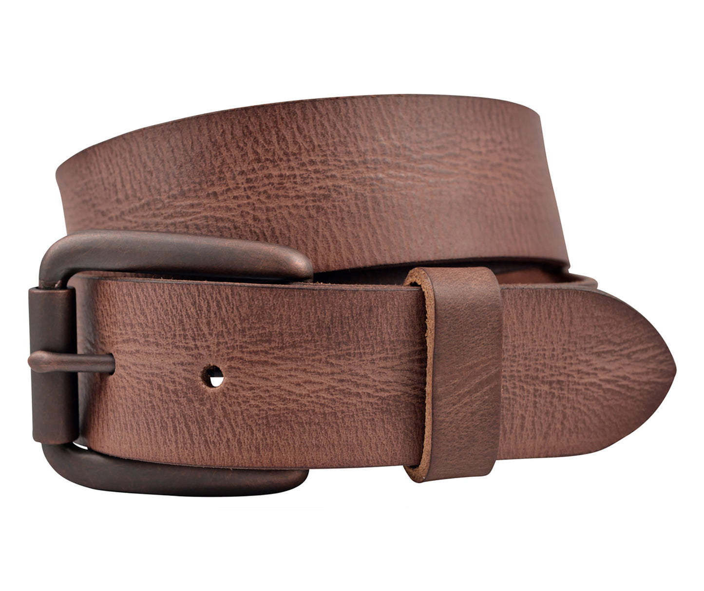 Vintage Full Grain Buffalo Leather Belt - Brown - TBS4130-200