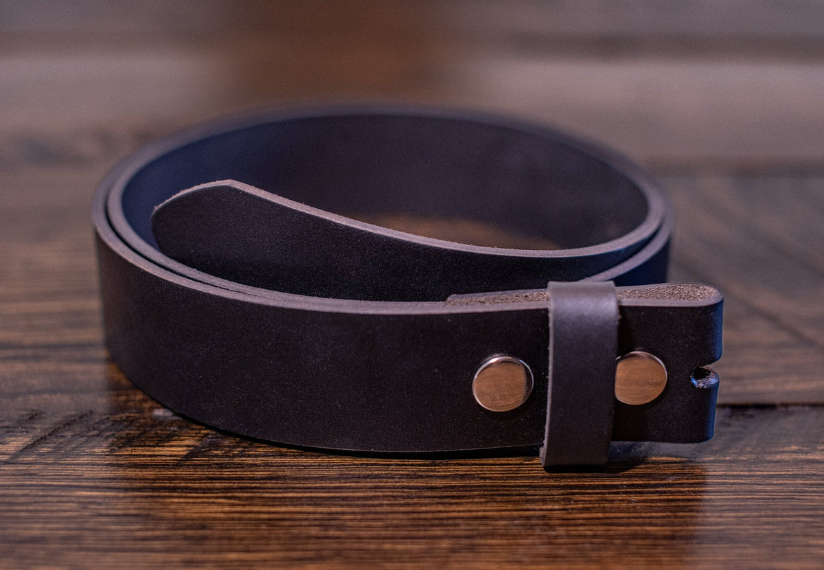 The 14'er: Oil Tanned Buffalo Leather Belt Strap - 1.5" - TheBeltShoppe.com