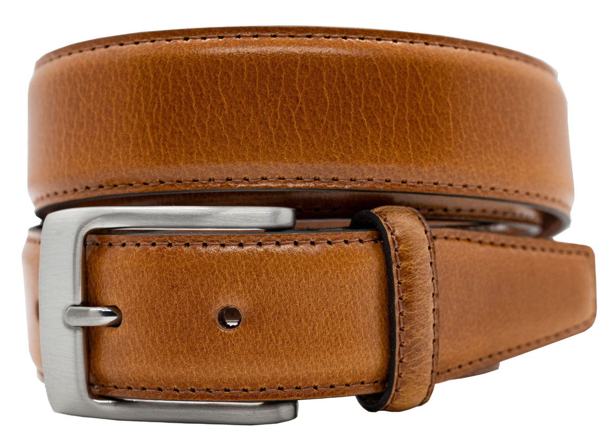 The Aspen: Buffalo Leather Dress Belt, Smooth Finish