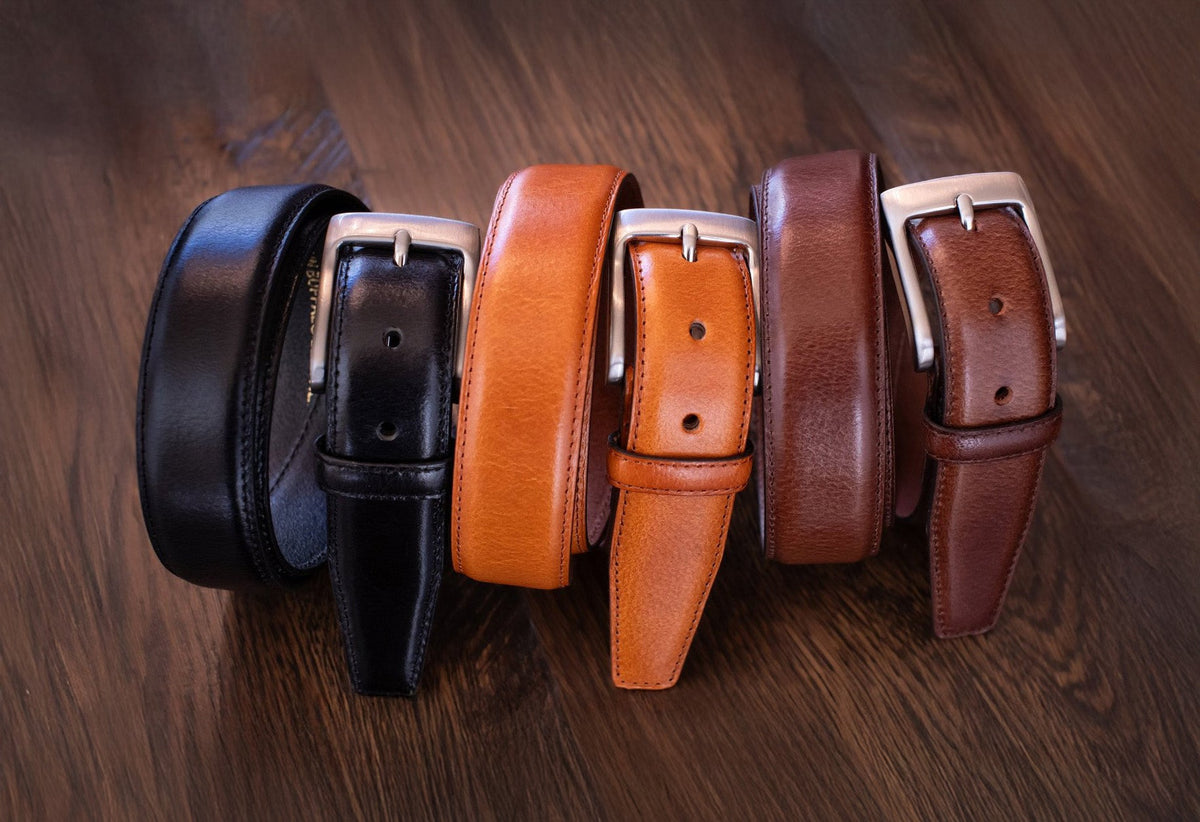 The Aspen: Buffalo Leather Dress Belt, Smooth Finish - 1.25" - TheBeltShoppe.com