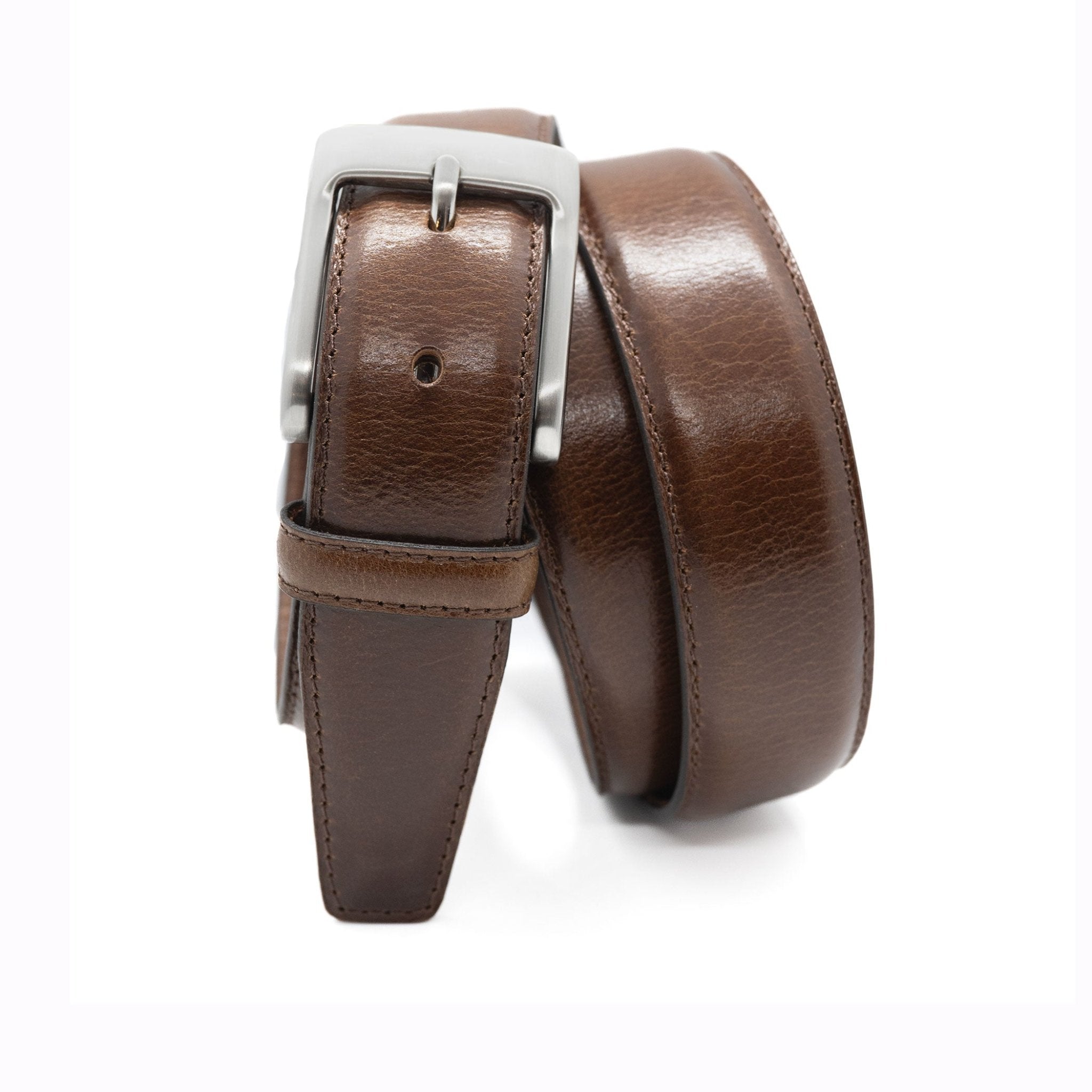 The Aspen: Buffalo Leather Dress Belt, Smooth Finish