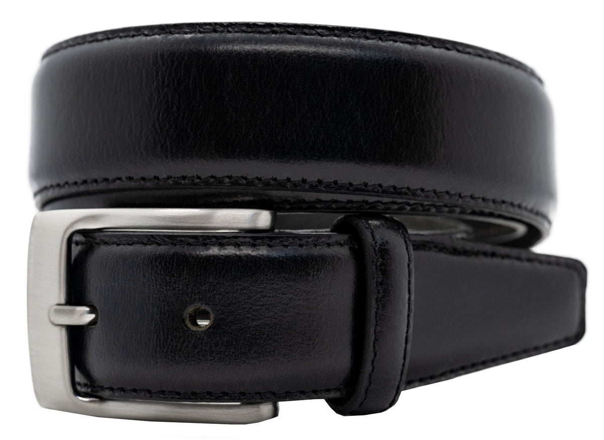 The Aspen: Buffalo Leather Dress Belt, Smooth Finish - 1.25" - TheBeltShoppe.com