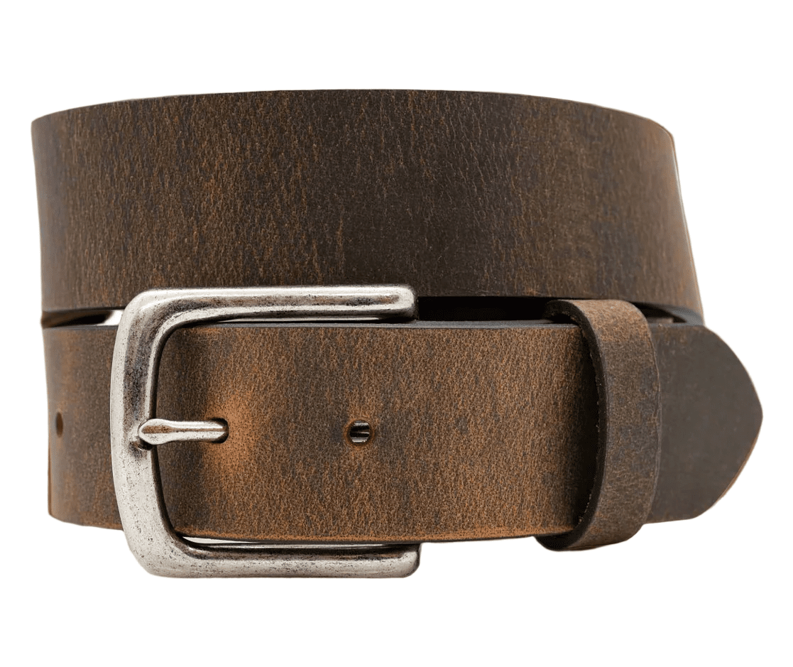 The Breckenridge: Full Grain Buffalo Leather Crazy Horse Finish Belt - 1.5" - TheBeltShoppe.com