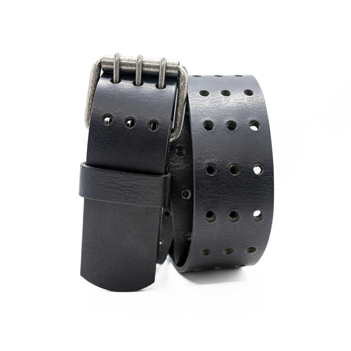 The Bronco: Triple Prong Buffalo Leather Belt - 1.75" - TheBeltShoppe.com