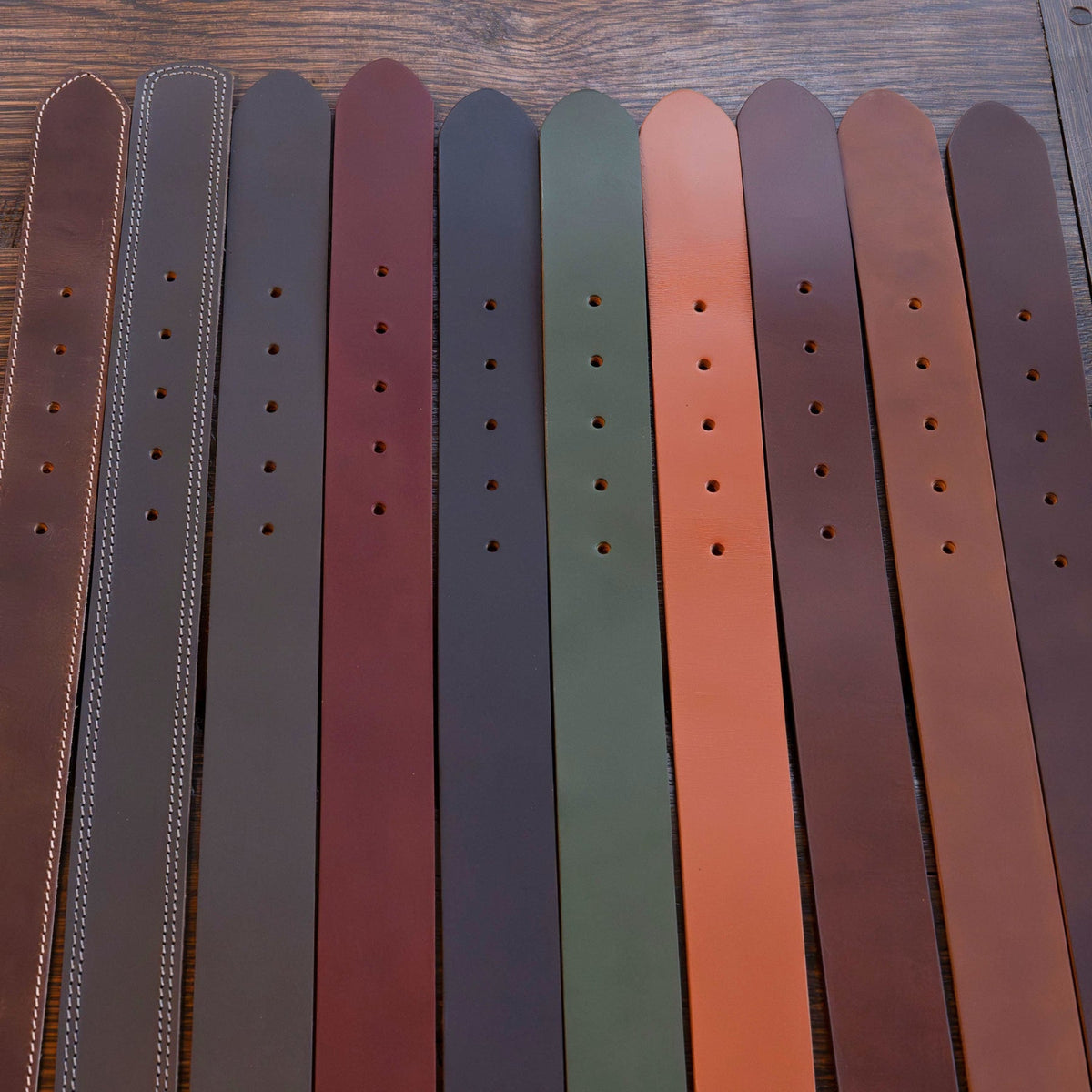 The Canyon: Pull - Up Buffalo Leather Belt Strap 1.5" - TheBeltShoppe.com