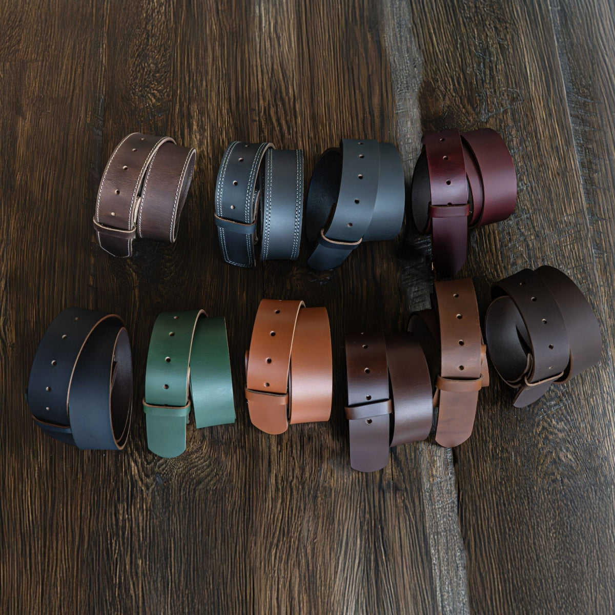 The Canyon: Pull - Up Buffalo Leather Belt Strap 1.5" - TheBeltShoppe.com
