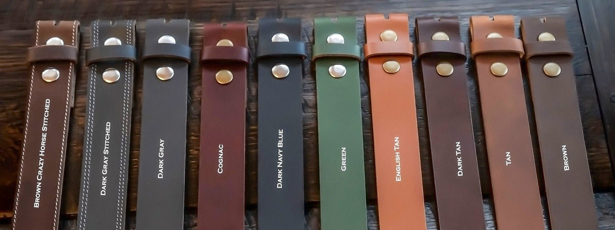 The Canyon: Pull - Up Buffalo Leather Belt Strap 1.5" - TheBeltShoppe.com