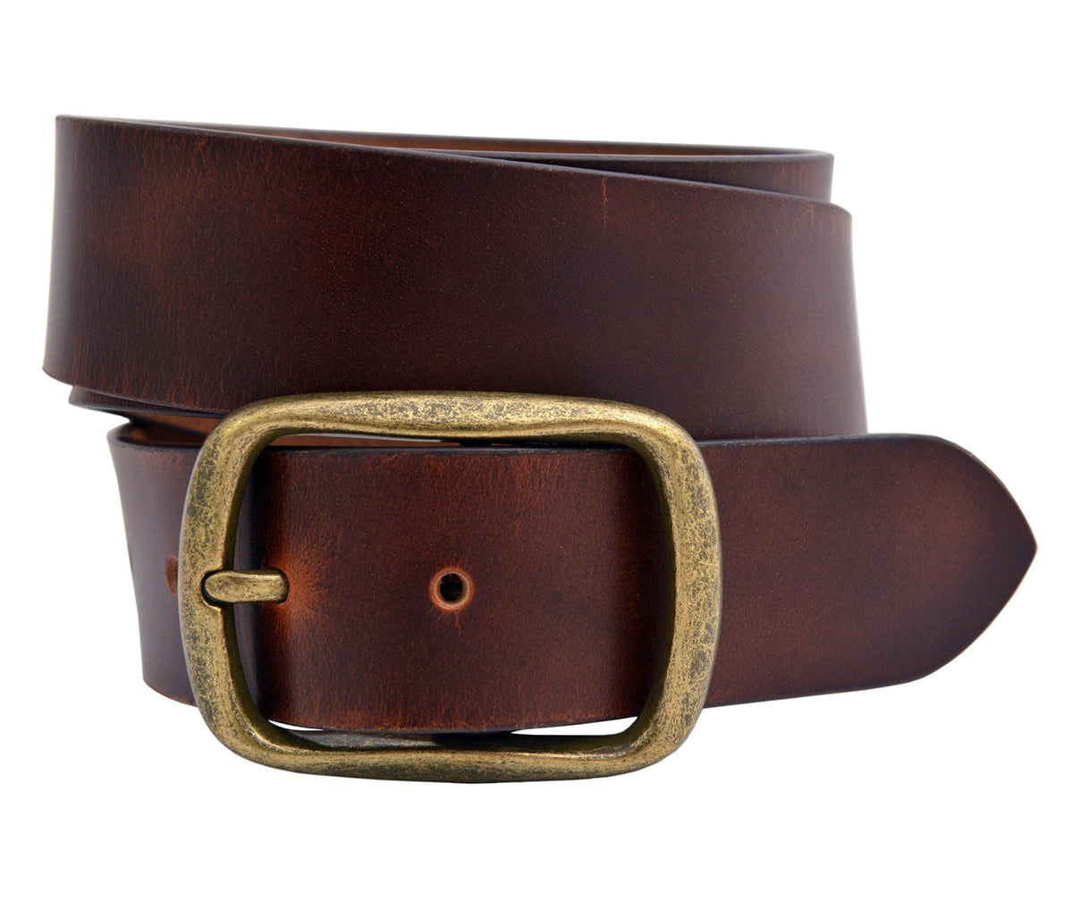 The Colorado: Full Grain Buffalo Leather Aniline Finish Belt - 1.5" Wide - TheBeltShoppe.com