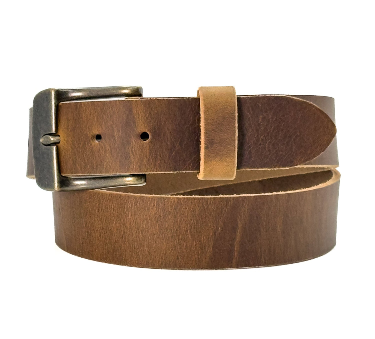The Crazy Horse: Full Grain Buffalo Crazy Horse Finish Leather Belt – Golden Brown 1.5” - TheBeltShoppe.com