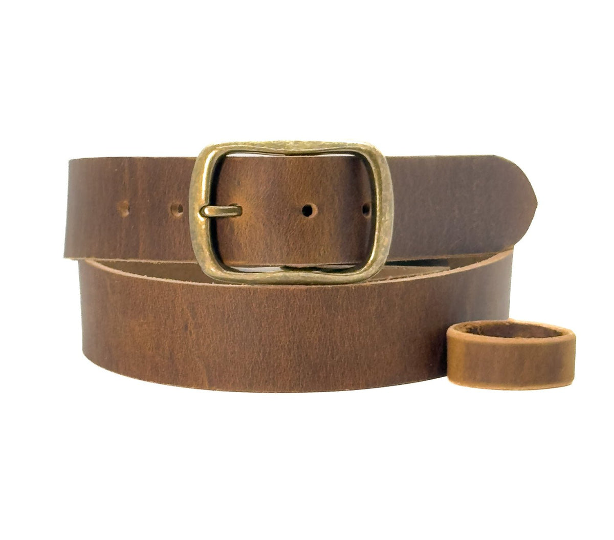 The Crazy Horse: Full Grain Buffalo Crazy Horse Finish Leather Belt – Golden Brown 1.5” - TheBeltShoppe.com