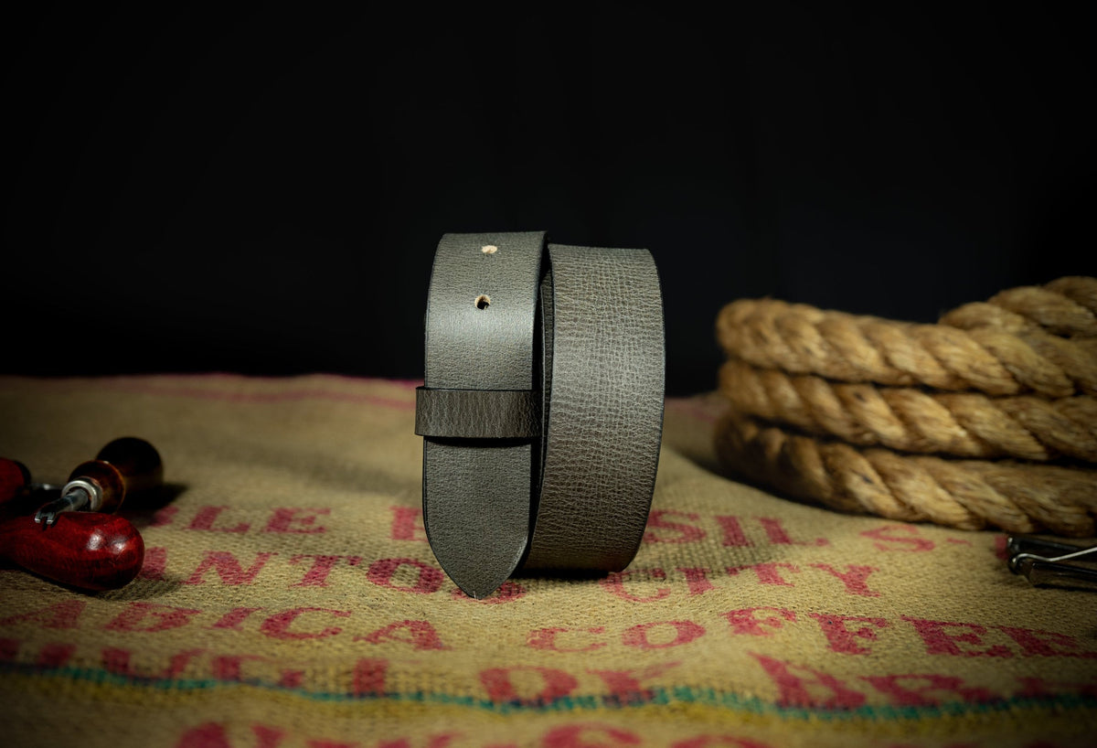 The Cripple Creek: Distressed Vintage Buffalo Leather Belt Strap - 1.5" - TheBeltShoppe.com