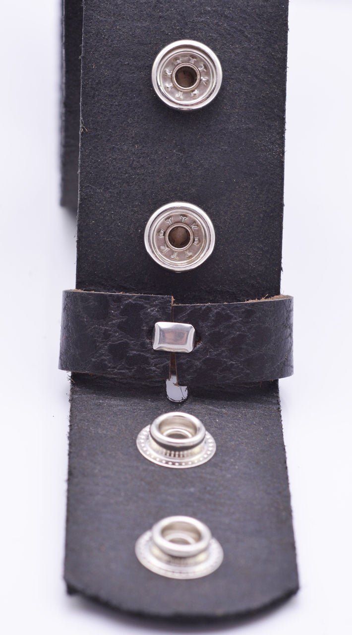 The Estes: Aniline Buffalo Leather Replacement Belt Strap Black - 1.5" - TheBeltShoppe.com