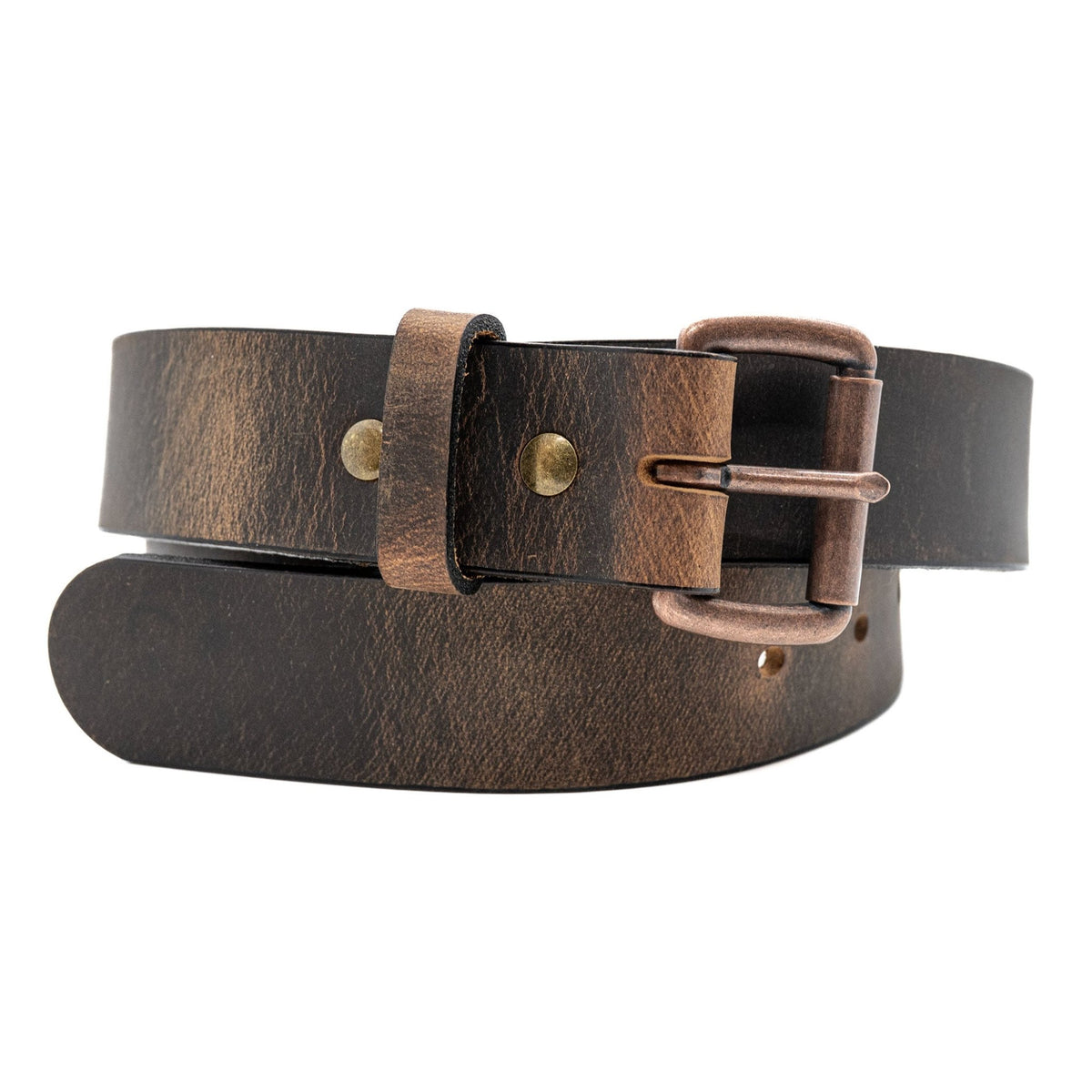 The Goldrush: Crazy Horse Heavy Duty Leather Belt - 1.5" - TheBeltShoppe.com