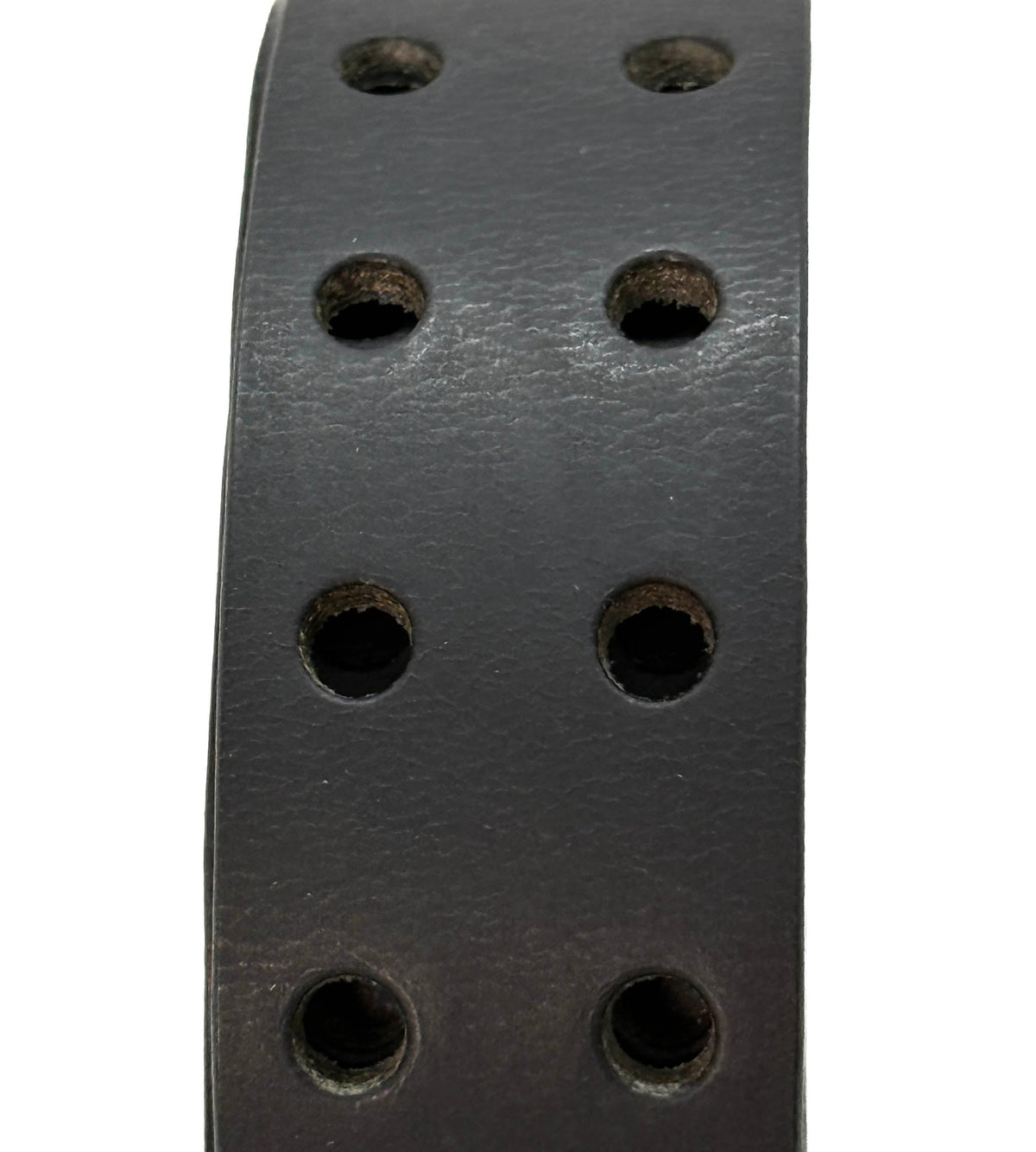 The Pueblo: Black Double Prong Leather Belt, Full Grain Buffalo - 1.5" - Made in USA - TheBeltShoppe.com