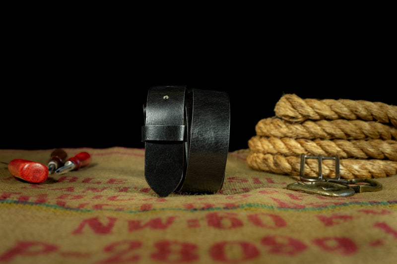 The Springs: Semi - Gloss Finish Replacement Leather Belt Strap - 1.5" - TheBeltShoppe.com