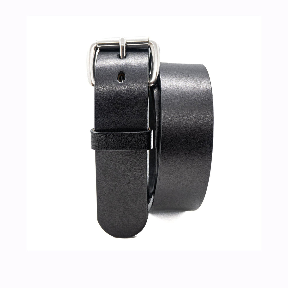 The Workhorse: Max Thickness Harness Black Leather Belt - 1.5" - TheBeltShoppe.com