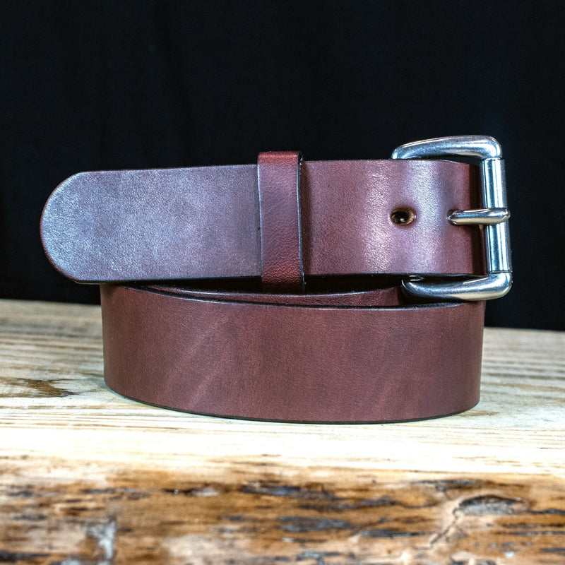 The Workhorse: Max Thickness Harness Brown Leather Belt - 1.5" - TheBeltShoppe.com