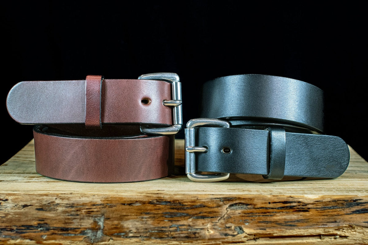 The Workhorse: Max Thickness Harness Brown Leather Belt - 1.5" - TheBeltShoppe.com